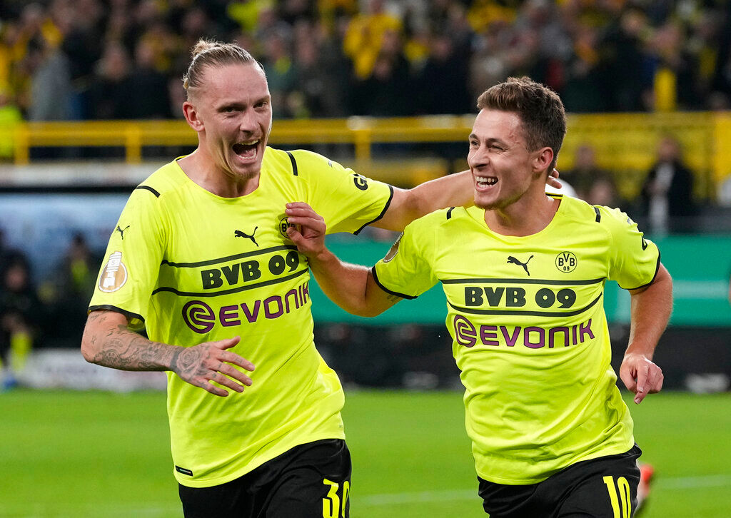 DFB Pokal: Thorgan Hazard brace sends Borussia Dortmund through