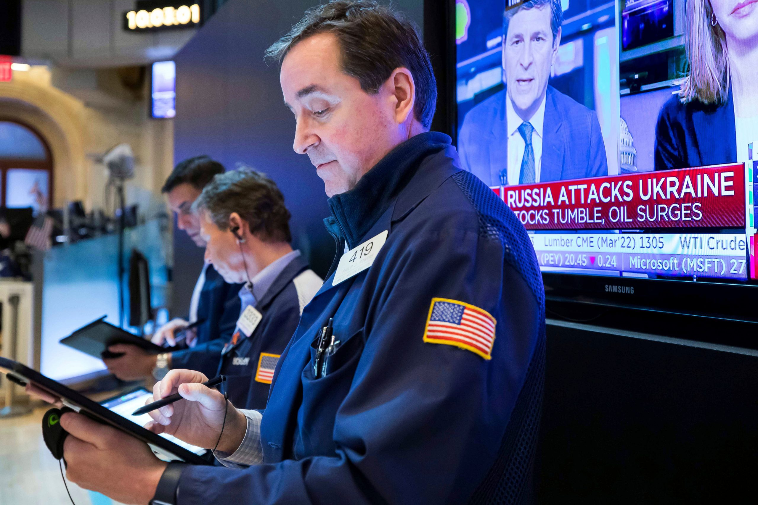 Wall Street reels, then recovers after Russia’s invasion of Ukraine