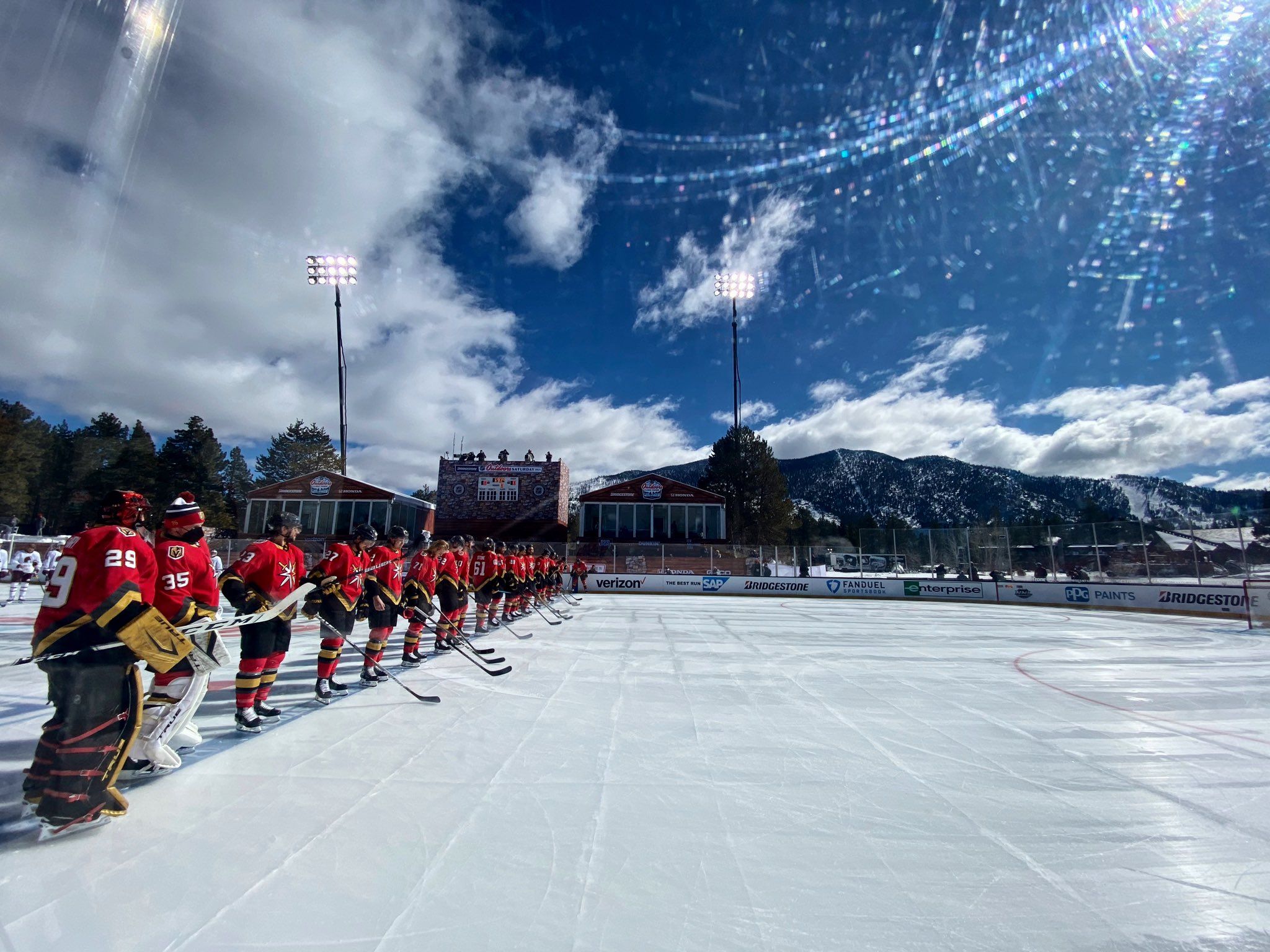 NHL Outdoors game halted due to melting ice at Lake Tahoe