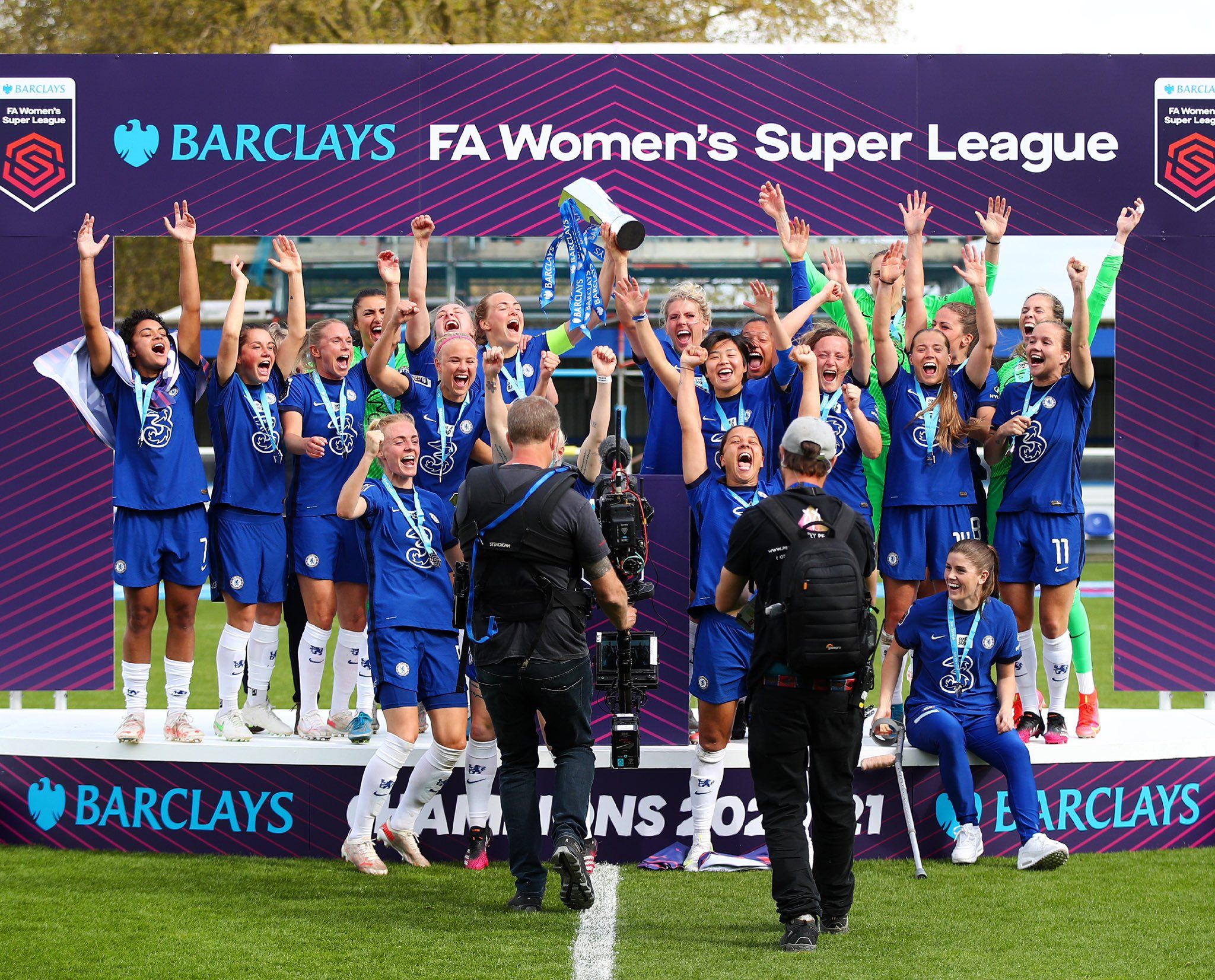 Chelsea defend Women’s Super League title ahead of Champions League finale
