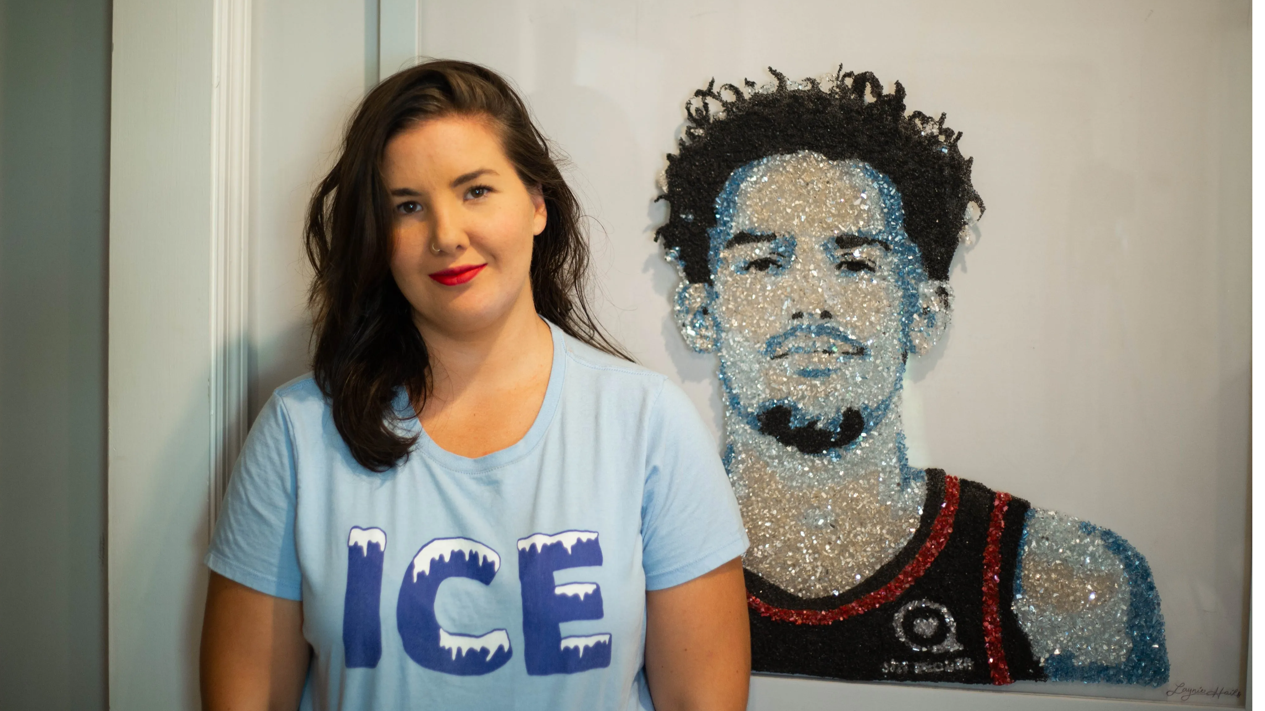 Meet artist Laynie Hail, who is inspired by Atalanta Hawks’ star Trae Young