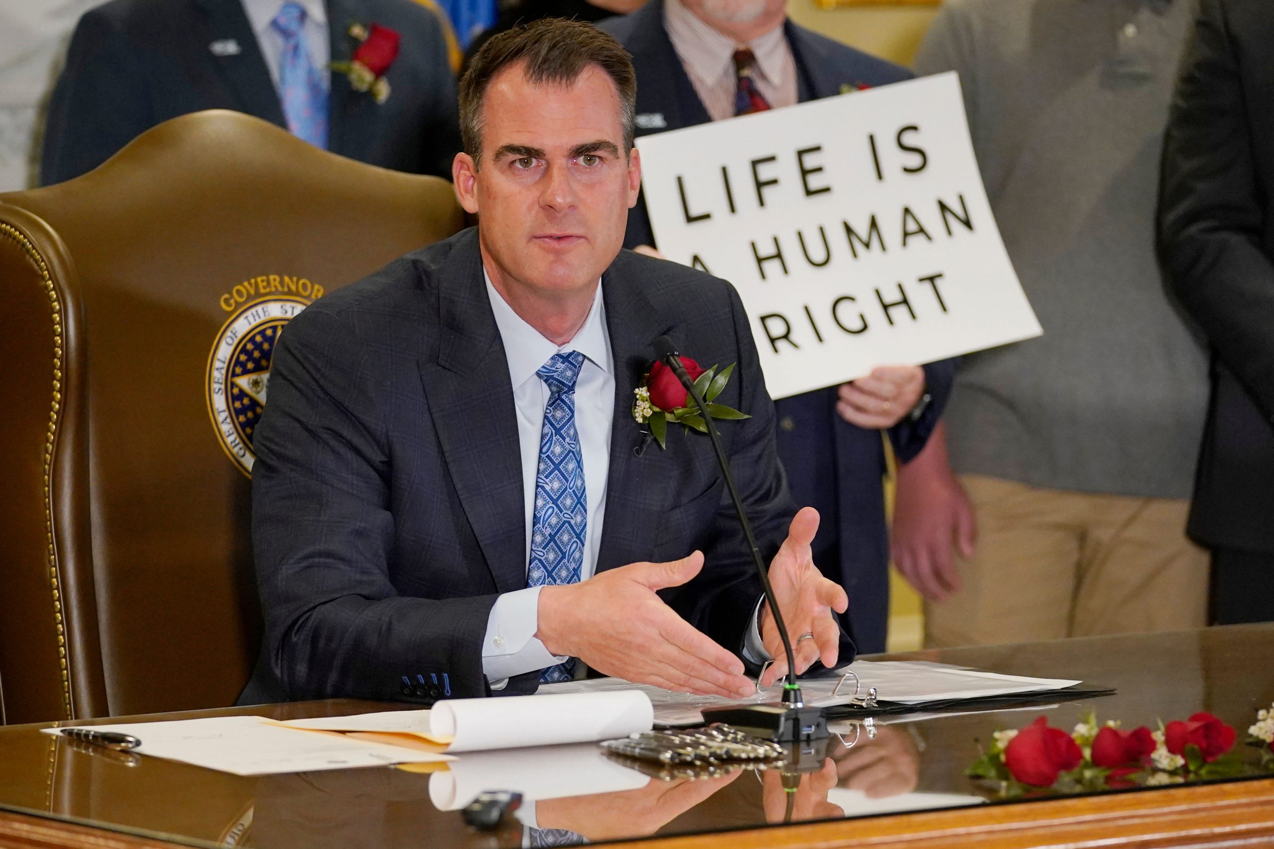 Oklahoma governor Kevin Stitt signs bill to make abortion illegal