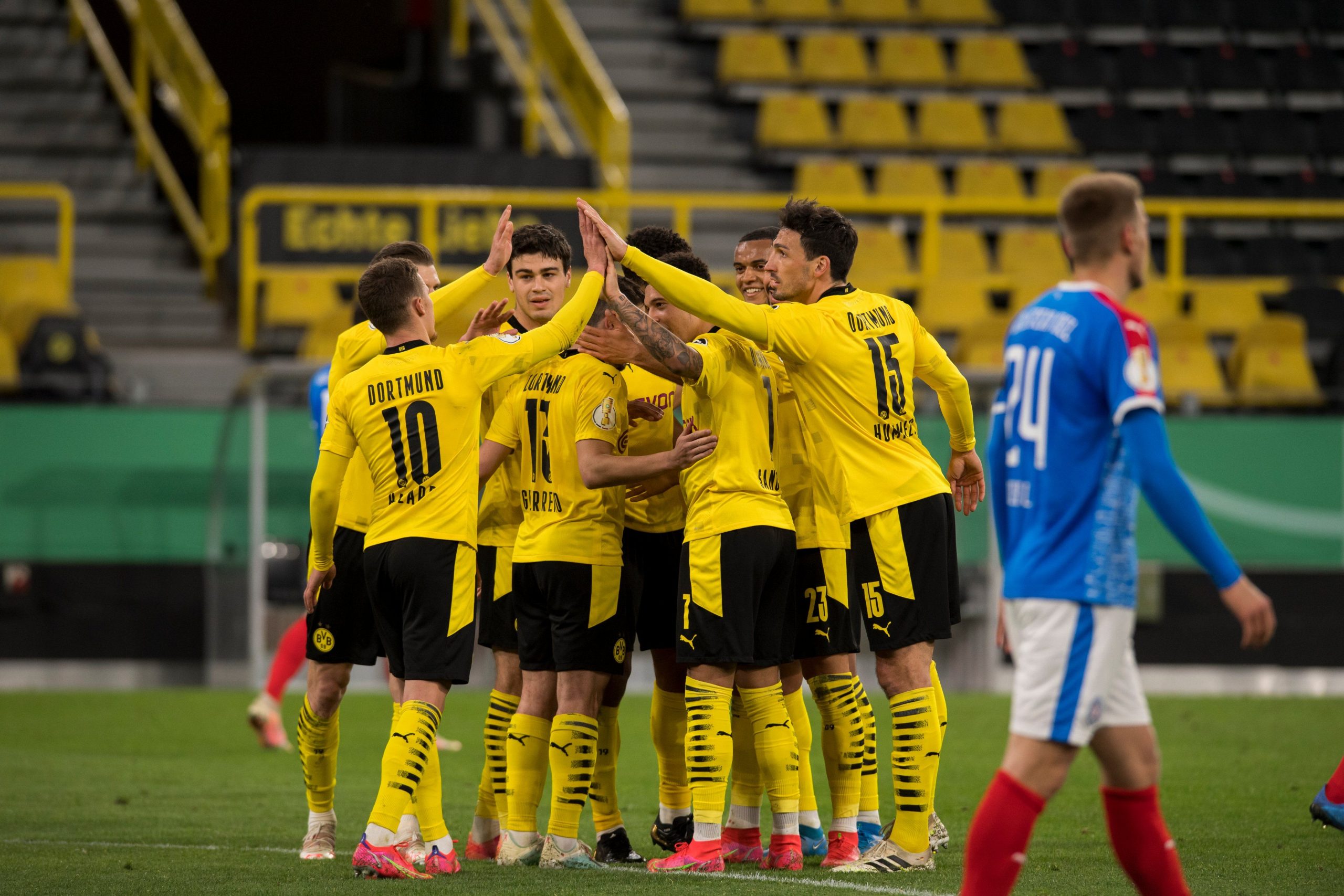 No Erling Haaland, no problem as Dortmund rout Kiel to reach German Cup final
