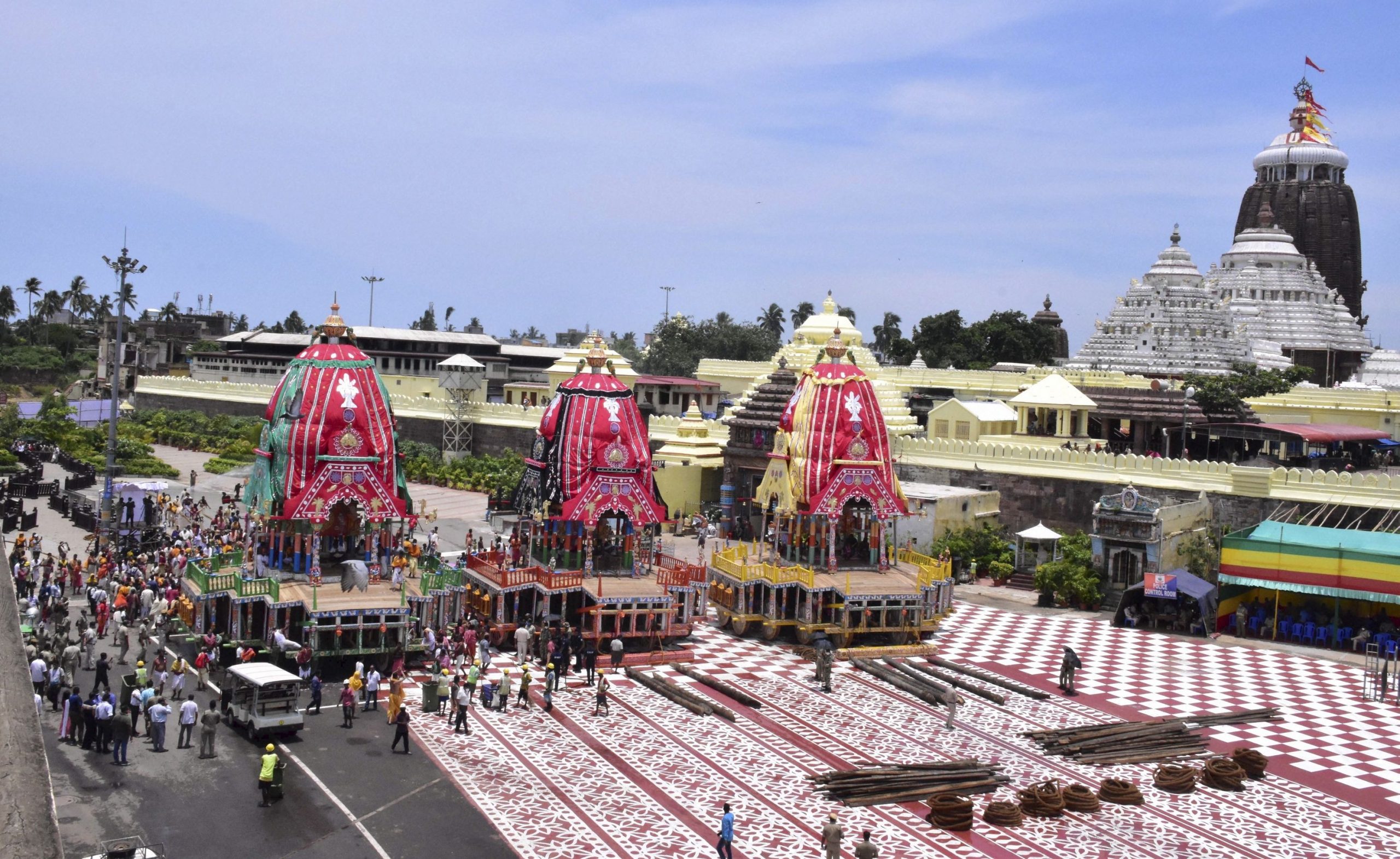 Preparation underway at Puri for Lord Jagannath Rath Yatra. Watch