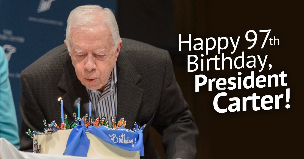 United States oldest living Ex-President Jimmy Carter celebrates 97th birthday