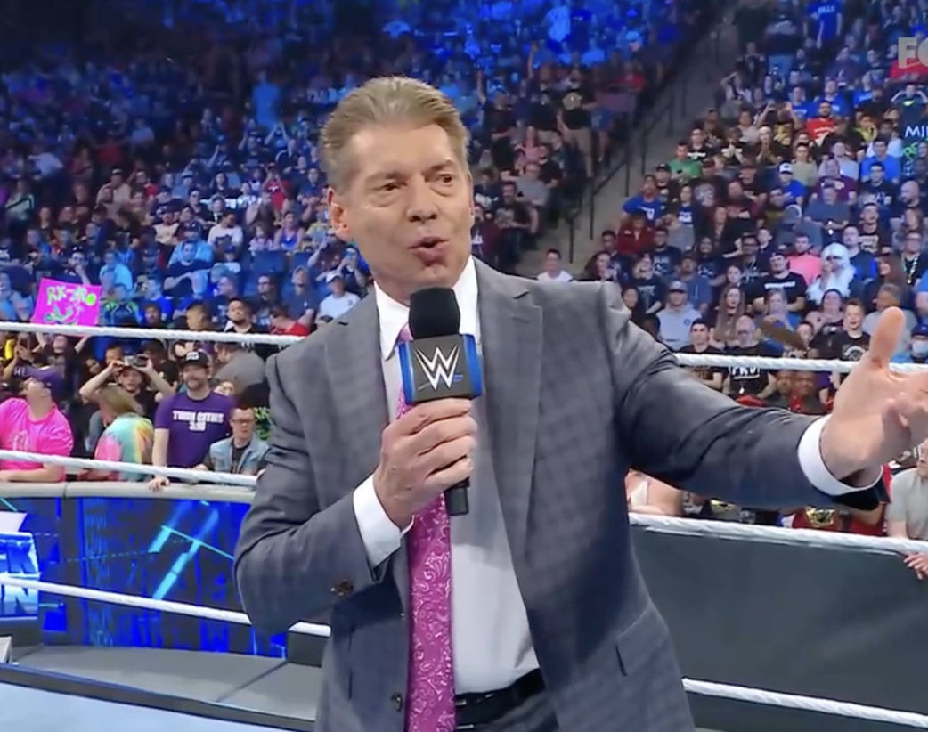 Vince McMahon appears for WWE SmackDown after stepping down as CEO | Watch