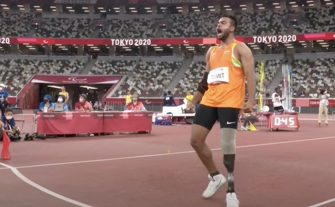 Tokyo Paralympics: Sumit Antil wins gold in men’s javelin F64 event