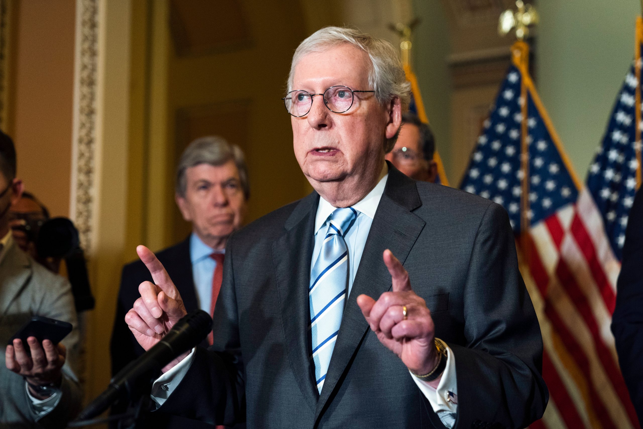 Donald Trump says Mitch McConnell has a death wish