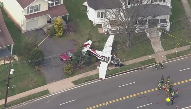 Mayday on April morning: Small plane crash at front yard of New Jersey home