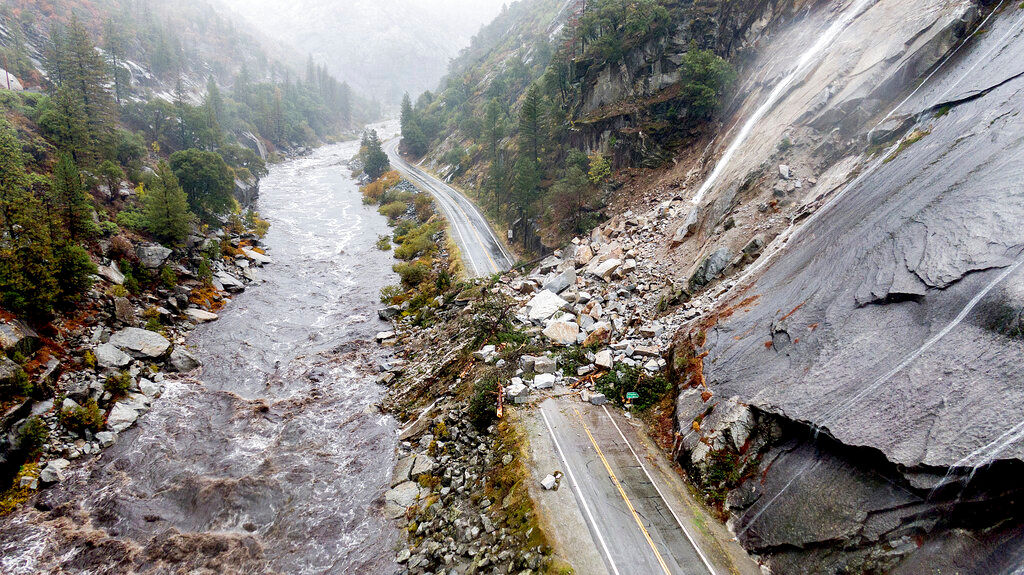 Drought-hit California doused by major storm