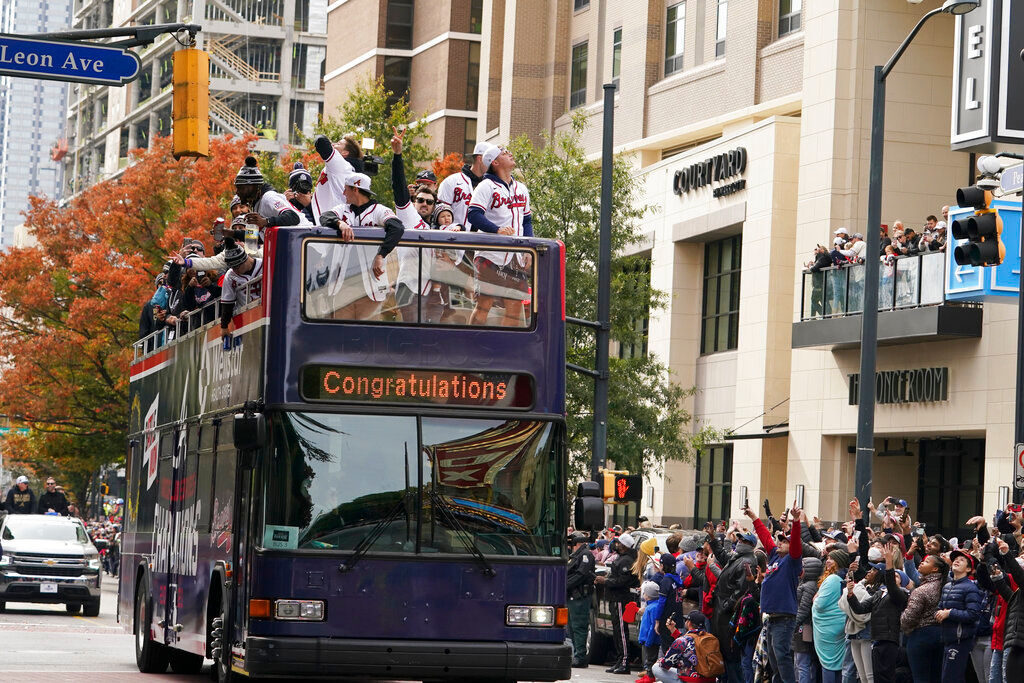 The Champs Parade: Thousands of fans celebrate Atlanta Braves World Series title