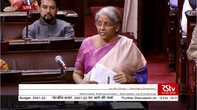 Budget is an instrument for ‘Aatmanirbhar Bharat’: Nirmala Sitharaman in Rajya Sabha