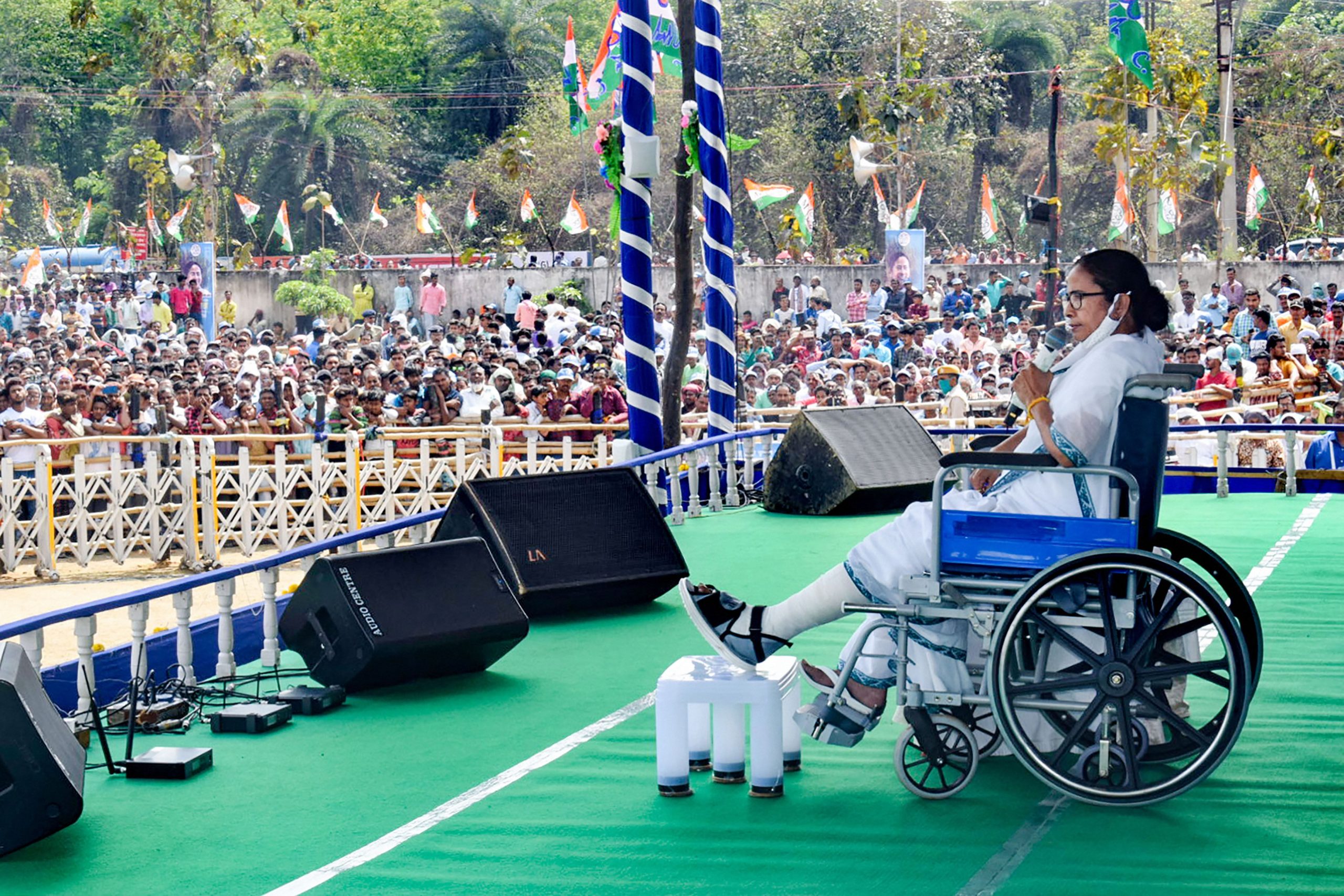 From dance on car to khela hobe on wheelchair: Mamata Banerjee is injured but undeterred