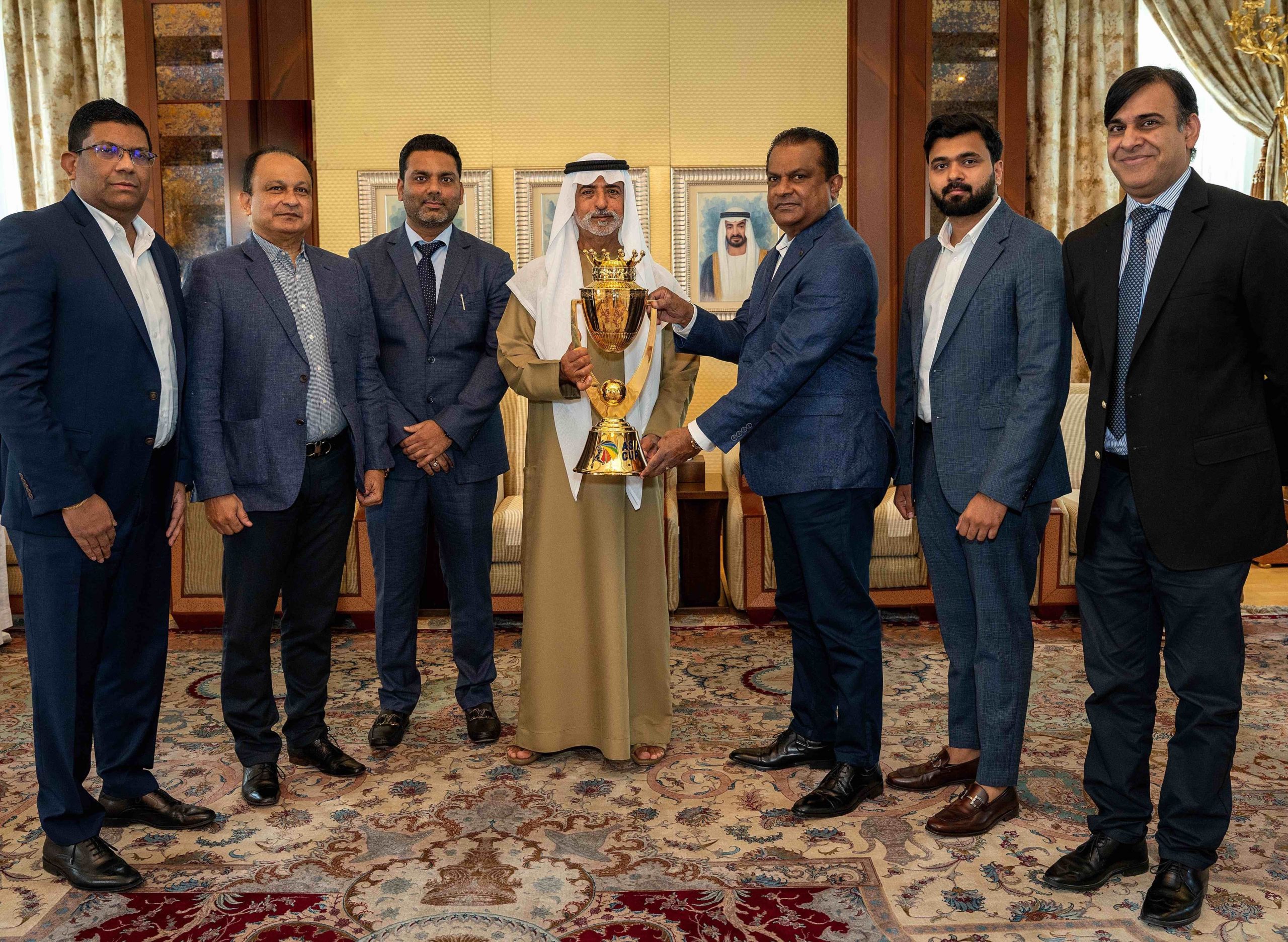 UAE minister unveils Asia Cup 2022 trophy in Abu Dhabi