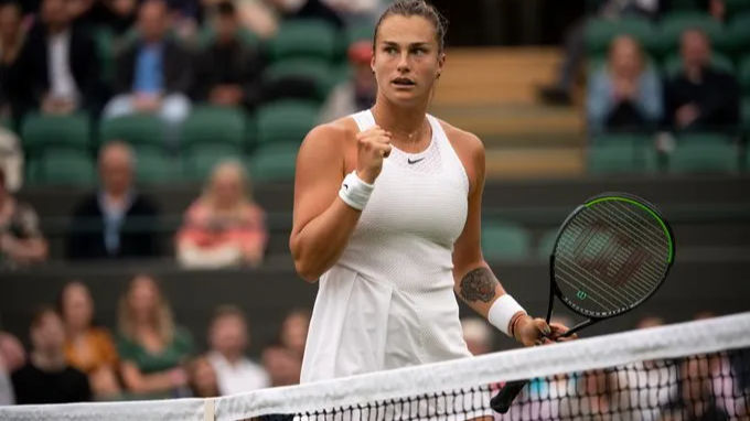 Second seed Aryna Sabalenka first winner at Wimbledon in two years