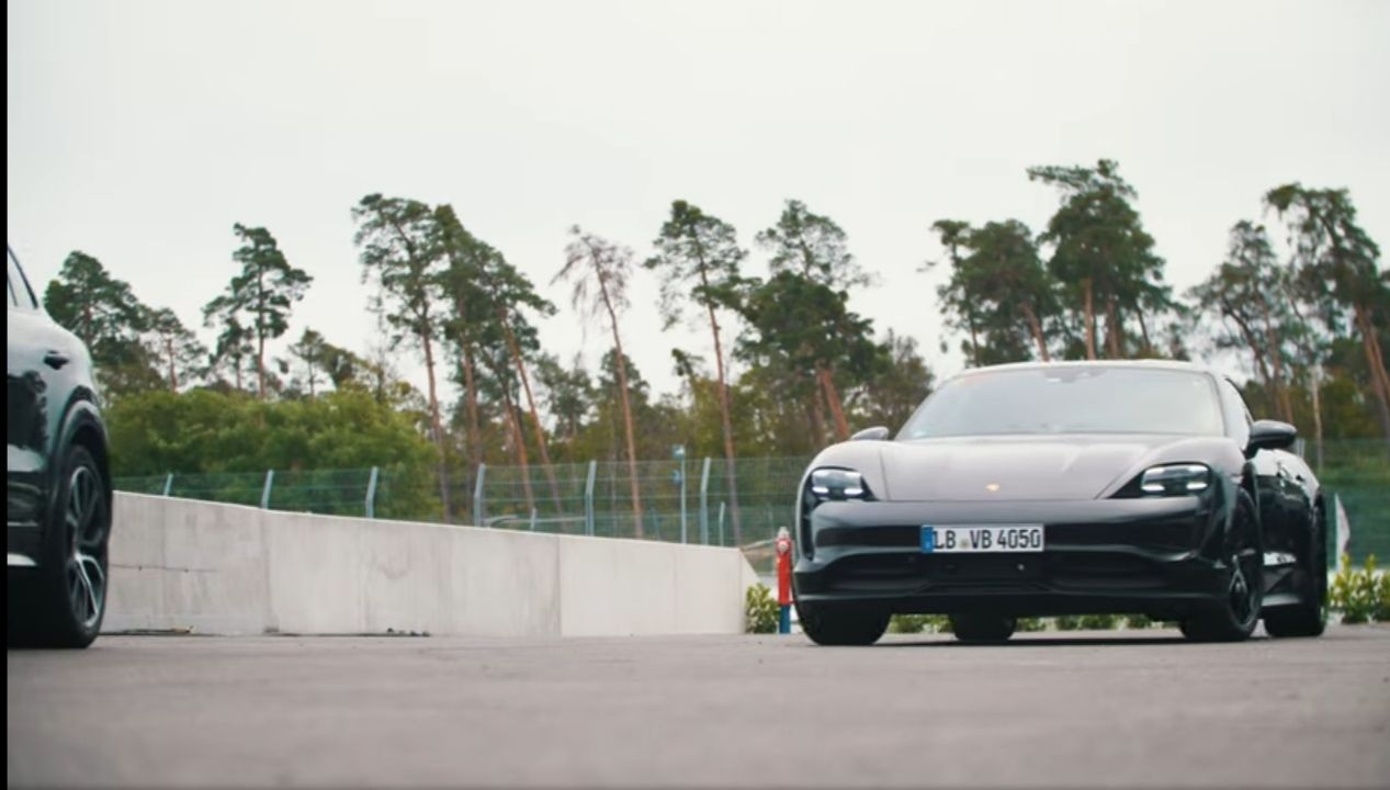Porsche Taycan sets Guinness World Record for longest electric vehicle drift| Watch