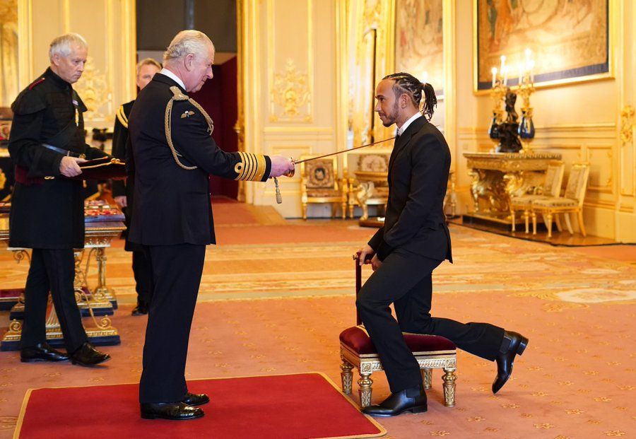 Lewis Hamilton knighted by Prince Charles days after F1 title loss