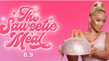 McDonald’s replaces BTS with Saweetie for its next celebrity meal