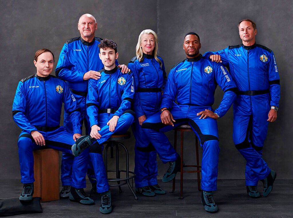 ‘We did it’: Blue Origin’s first crew of six to space returns aboard New Shepherd