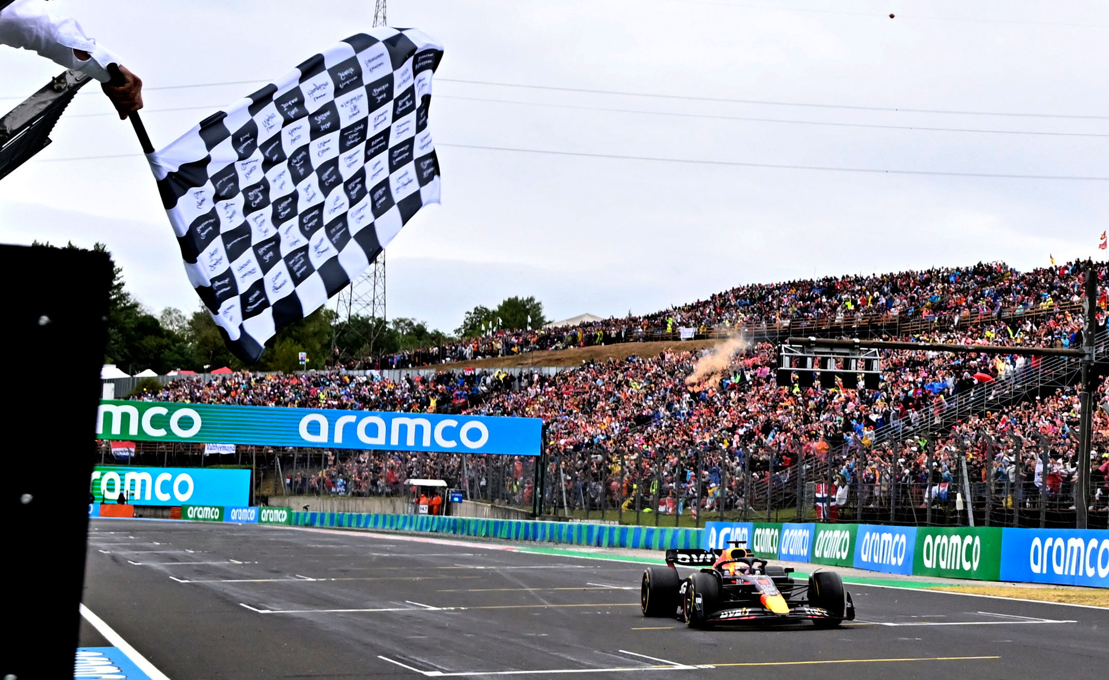 Verstappen starts P10, spins, wins Hungary GP; Mercedes bag double podium