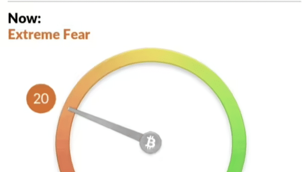Crypto Fear and Greed Index on February 3, 2022