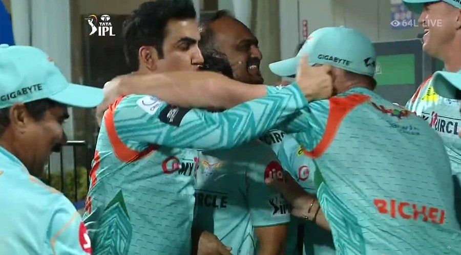 IPL 2022:  Watch Gautam’s not-so Gambhir celebration after Lucknow Super Giants beat Kolkata Knight Riders