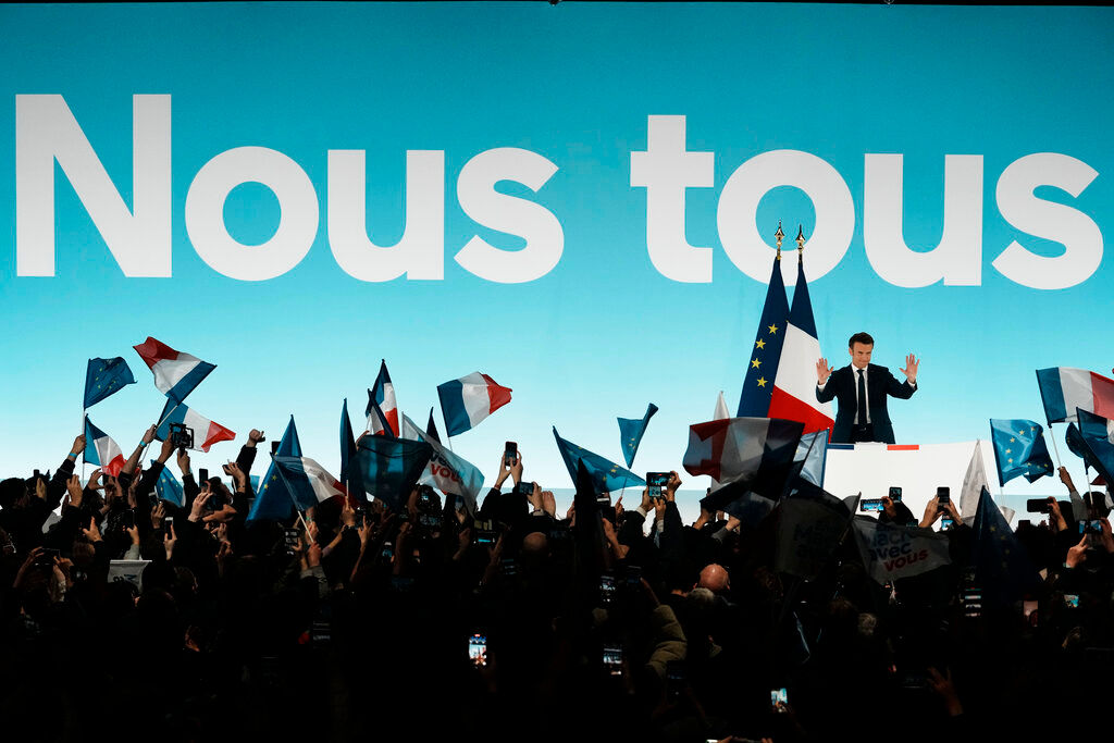 Macron, Le Pen reach final election stage, sparking celebration