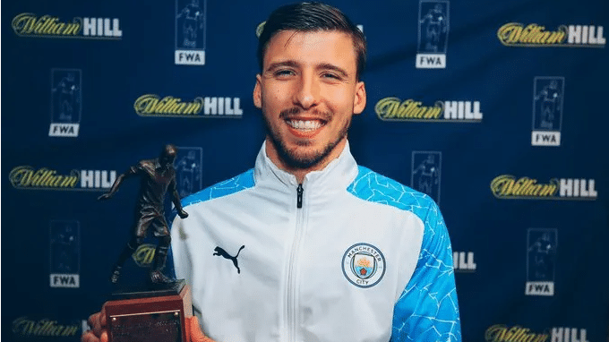 Manchester City’s Ruben Dias named player of the year by football writers