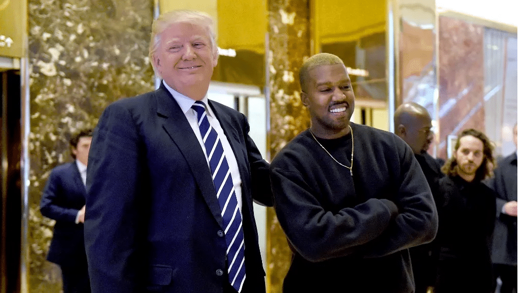 Kanye West breaks rank with Donald Trump as the US President downplays his presidential bid