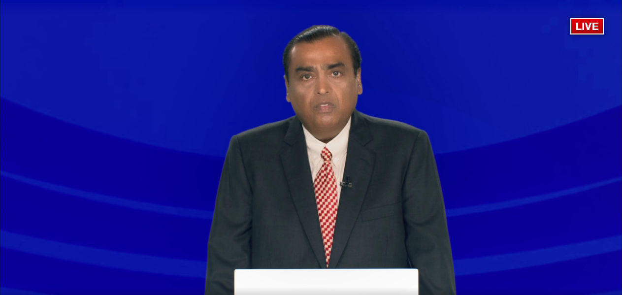 Mukesh Ambani at RIL’s AGM: Jio’s network can go around Earth 27 times