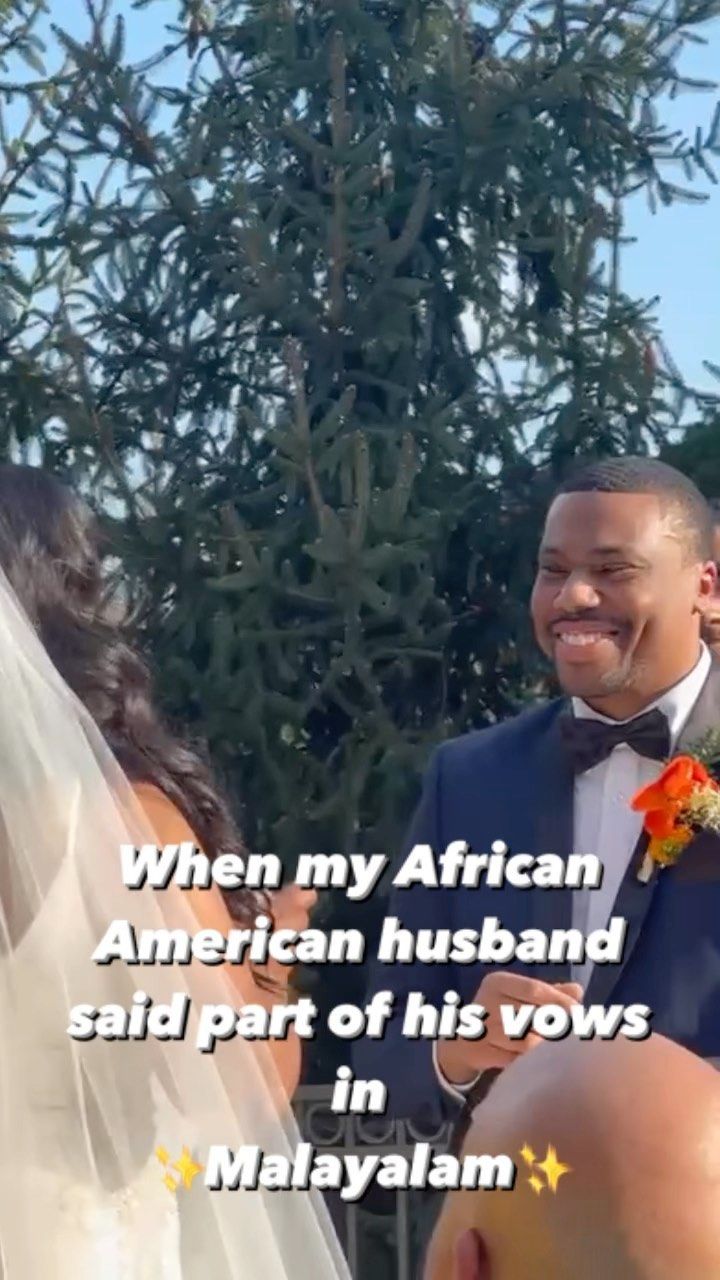 Watch: African-American groom says vows in Malayalam