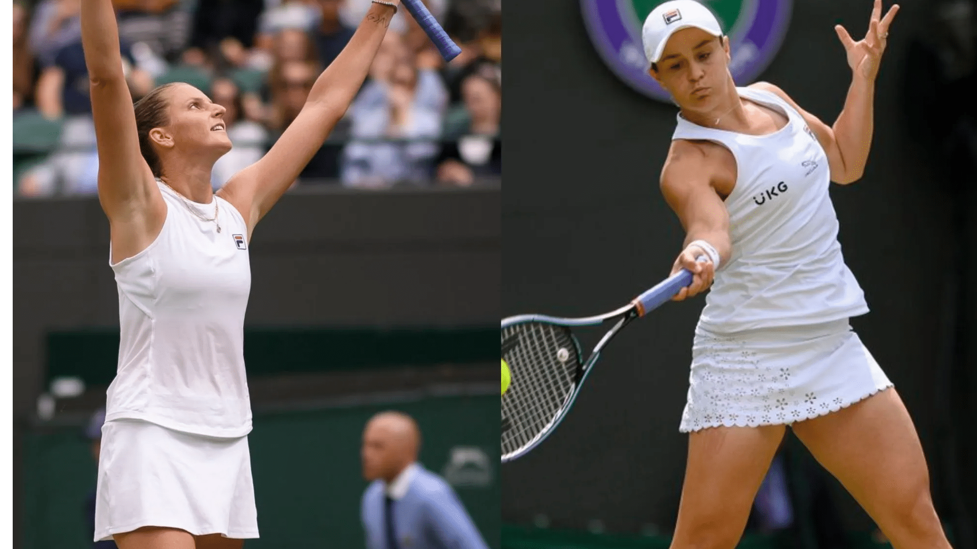 Ashleigh Barty and Karolina Pliskova’s path to the Wimbledon final