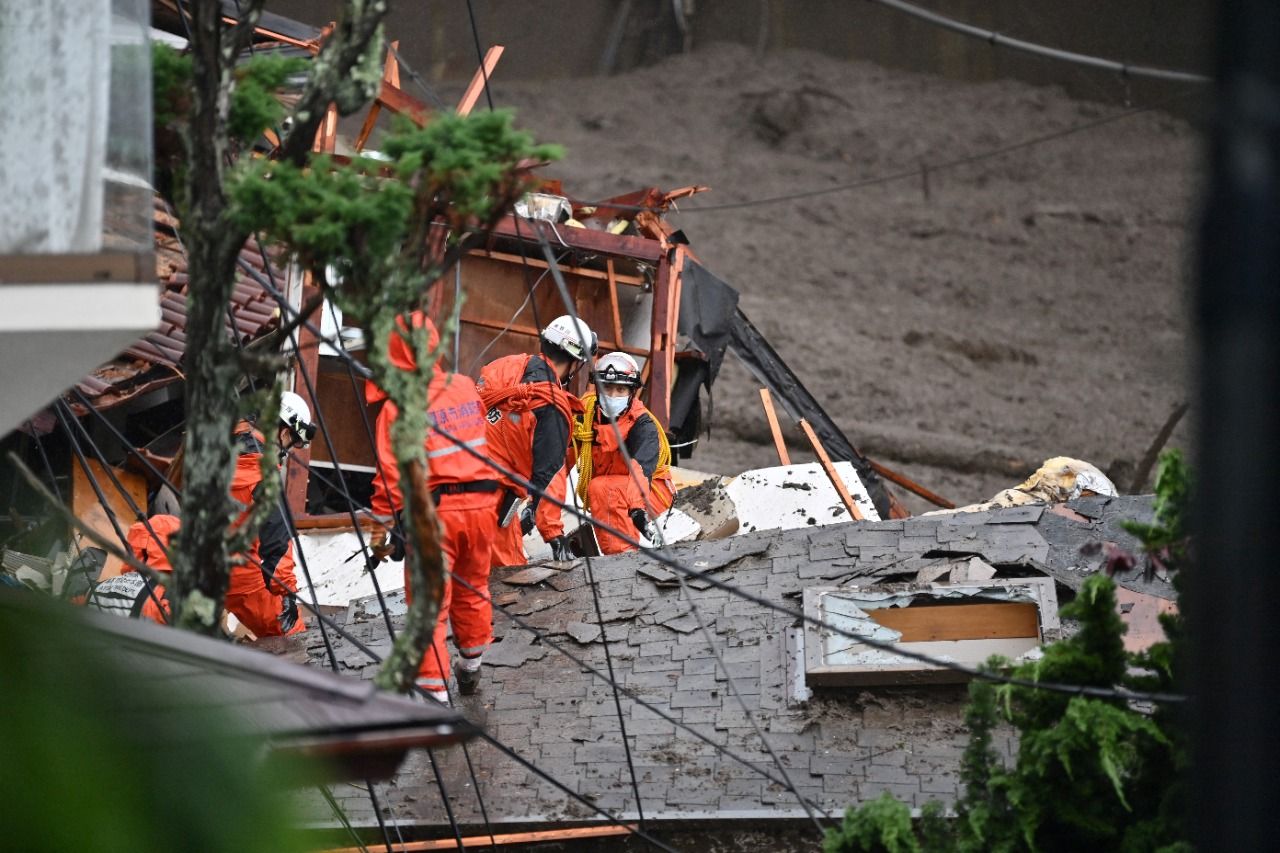 Rescue efforts in Japan’s Atami underway after landslide, 2 people dead