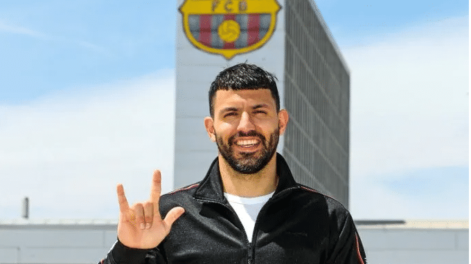 Footballer Sergio Aguero signs deal with Barcelona until 2023