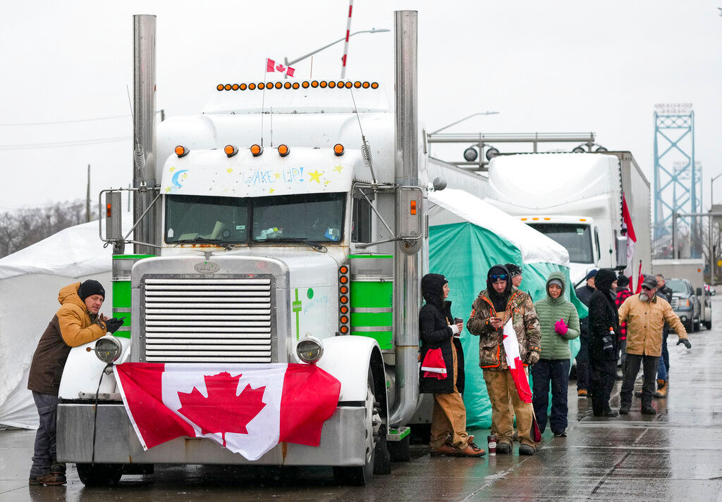 Canada orders ‘Freedom Convoy’ protesters to end US border bridge blockade