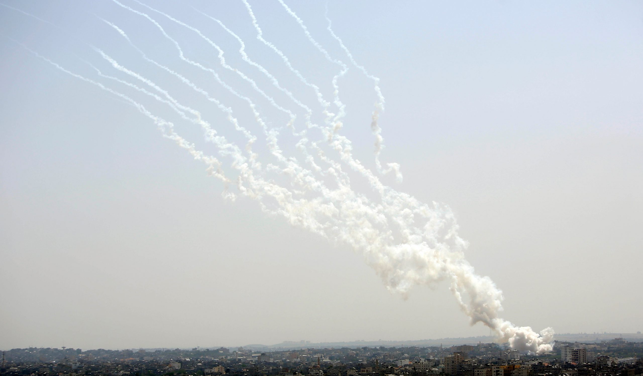 Hamas says launched 130 rockets towards Israel’s Tel Aviv