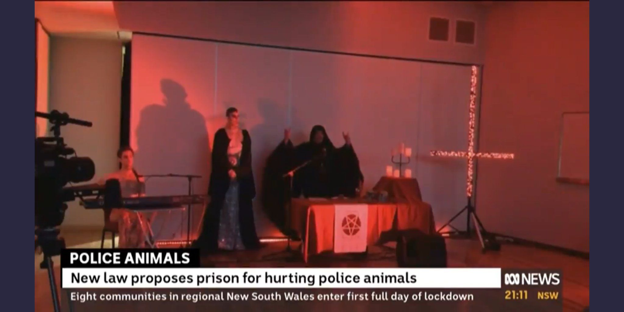 Was it Satan? News channel accidently airs satanic rituals. Watch