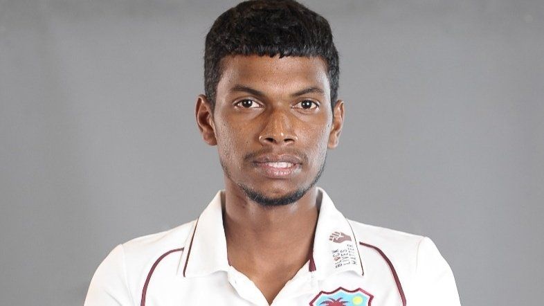 West Indies debutant Jeremy Solozano stretchered off after head injury vs Sri Lanka