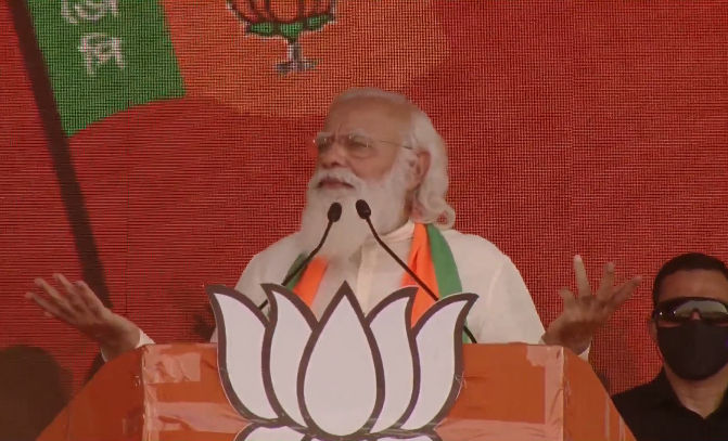 ‘BJP is the only real party of West Bengal’: PM Narendra Modi in Kharagpur