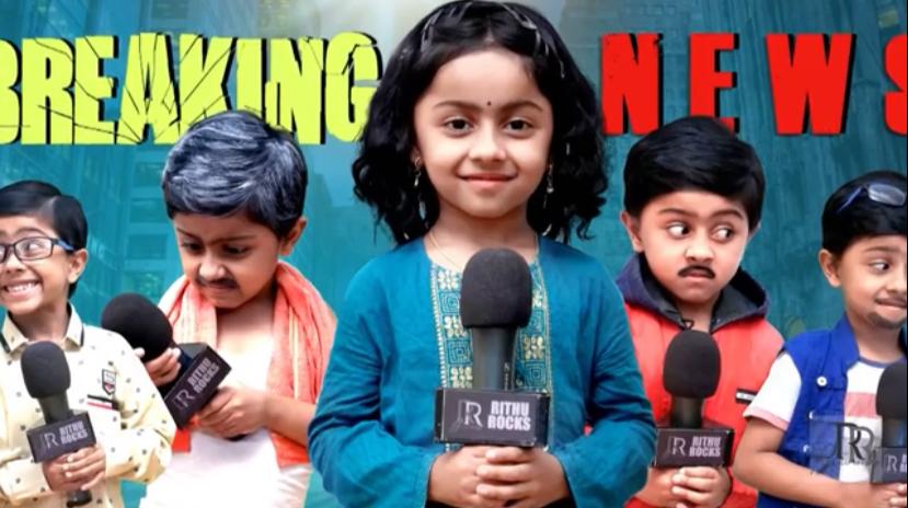 7-year-old breaks internet with a spoof video on news reportage