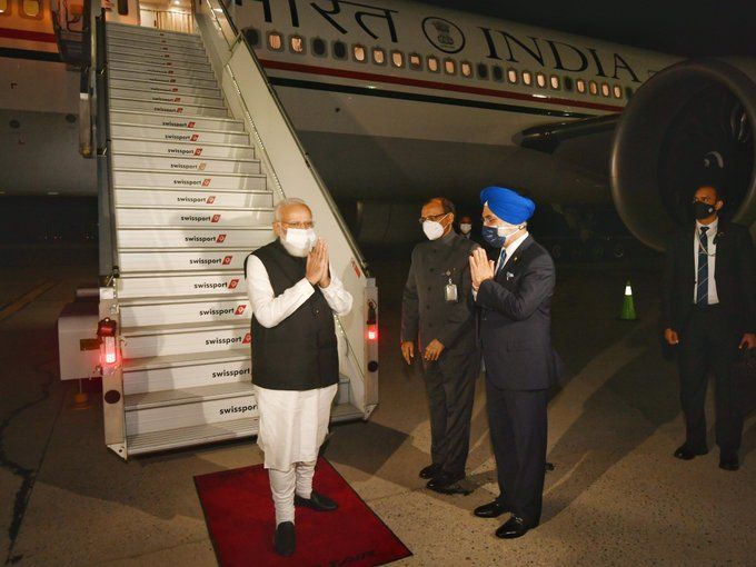 Watch: PM Narendra Modi arrives in New York to address 76th UNGA session