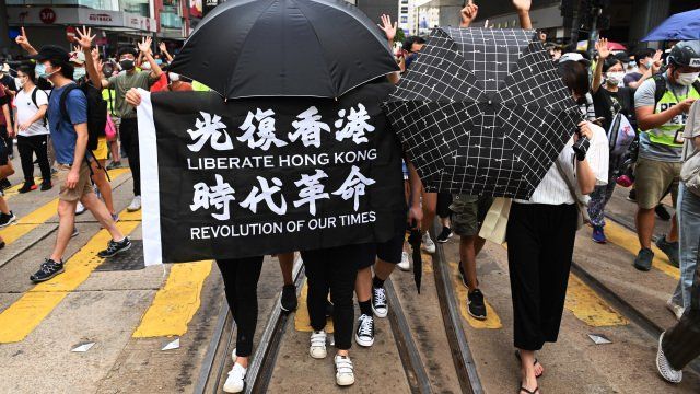 Man sentenced for life in Hong Kong’s first charge under new security law
