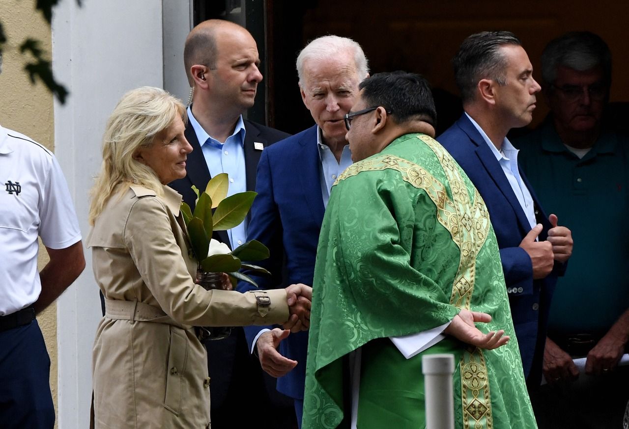 Joe Biden’s church visit: Reply to Catholic bishops or mourning for dog Champ?