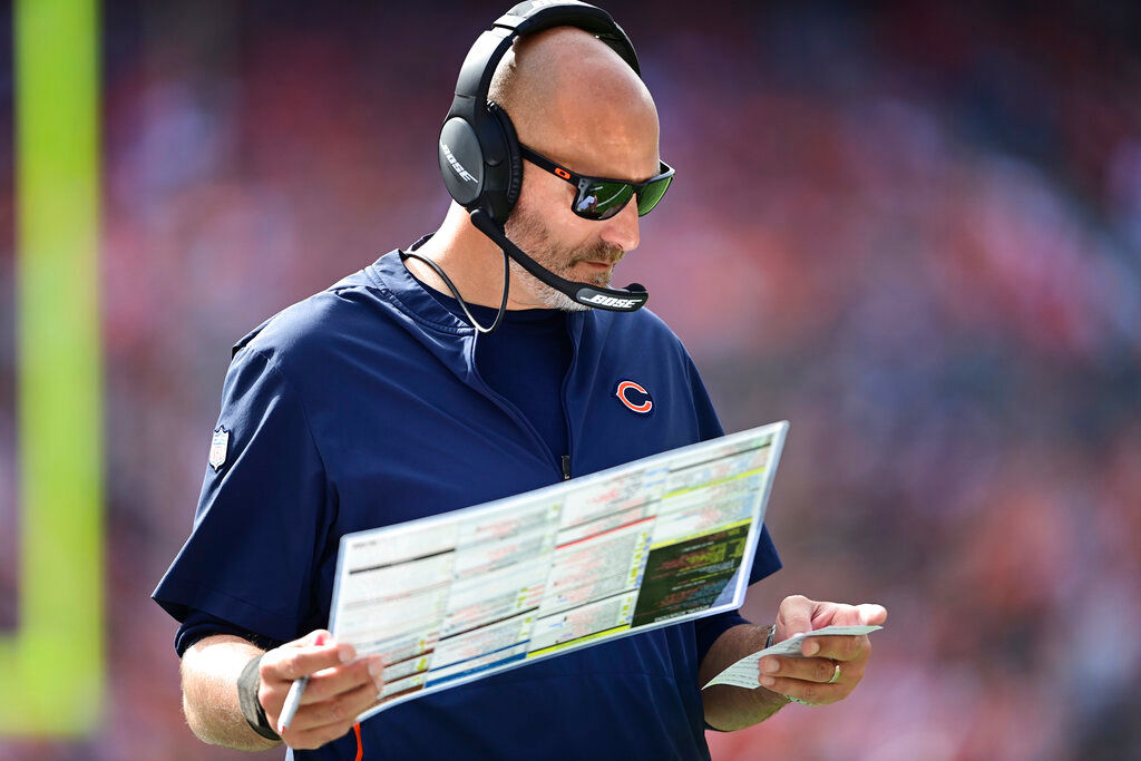 Bears’ coach Matthew Nagy faces heat over Fields’ inclusion against Browns