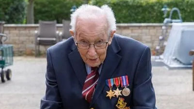 UK’s beloved lockdown 100-year-old hero ‘Captain Tom’ hospitalised due to COVID-19
