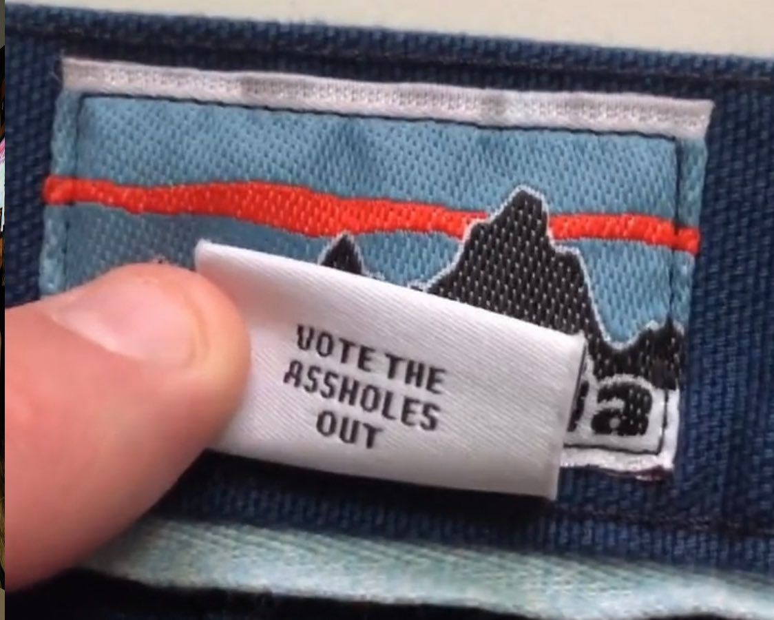 ‘Activist’ clothing brand Patagonia’s new tags have a provocative message for voters