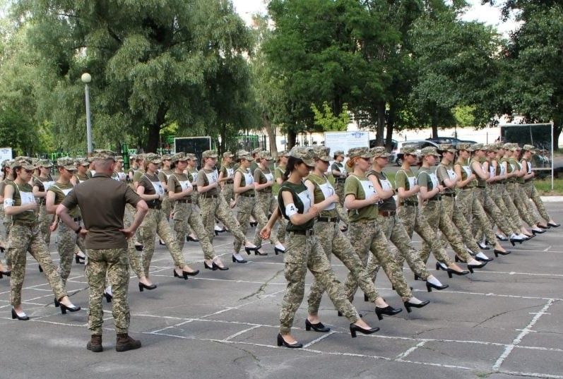 Ukraine to make ‘more comfortable’ heels for female soldiers after sexism row
