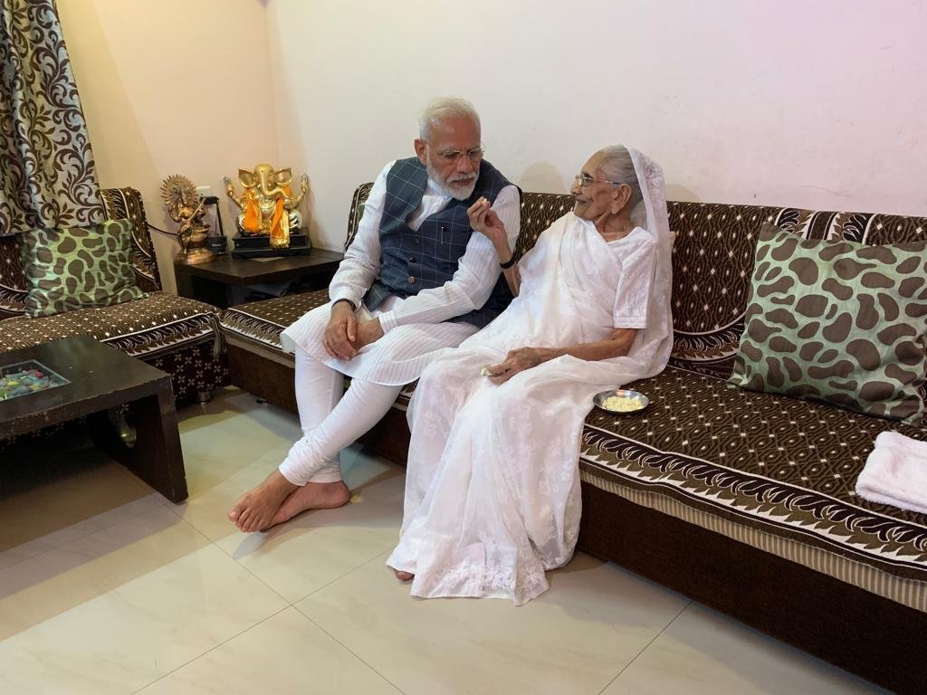PM Narendra Modi says mother Heeraben has received first dose of COVID-19 vaccine