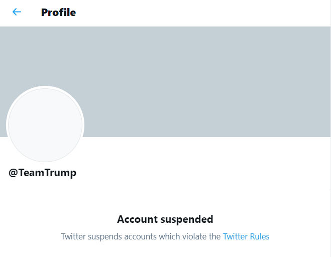 After blocking Donald Trump’s official account, Twitter suspends ‘Team Trump’