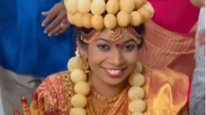 The real pani-puri fan: Tamil Nadu brides jewellery has internet divided